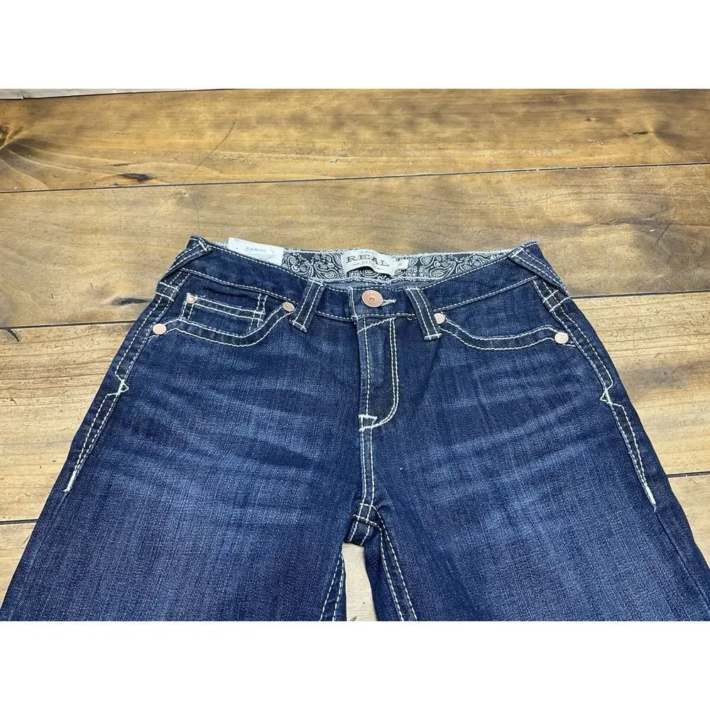 Ariat Real Girls Mid Rise Trouser Jeans 16 Embroidered Western Cowgirl NWT